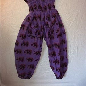 Purple harem pants